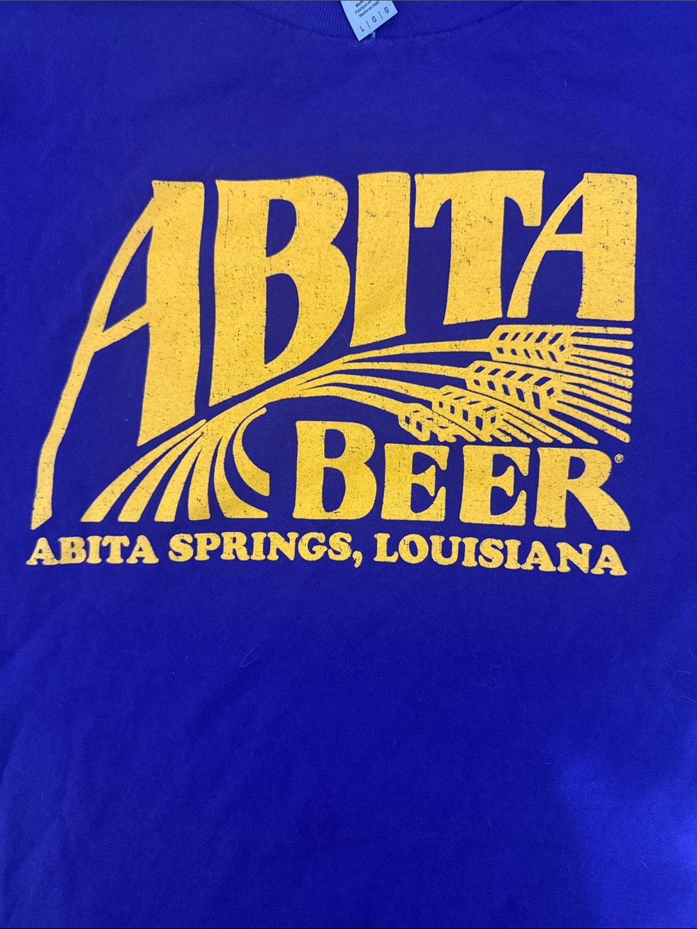 Abita Beer Graphic Tee with Yellow Logo - Picture 2 of 4